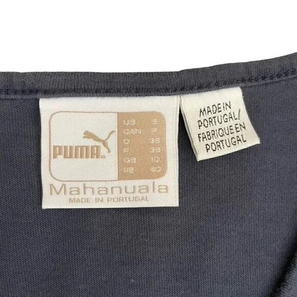 Puma Navy Solid Color V-neck Basic Essential Minimalist Sporty Women’s Top SZ S - Picture 9 of 9